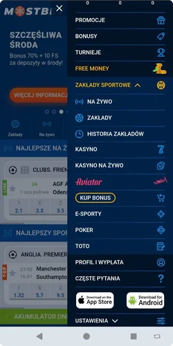 Přejděte do sekce mobilní aplikace